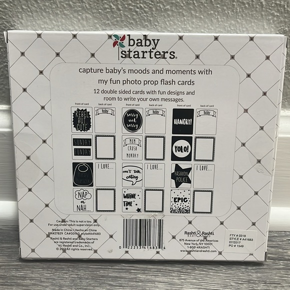 NWT Baby Starters My Fun Photo Prop Milestone Cards Set of 12 - Picture 2 of 6